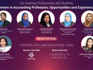 އަންހެން ބޭކަނބަލުންގެ ތަޖުރިބާގެ އަލީގައި އެކައުންޓިންގ ދާއިރާގައި މަސައްކަތް ކުރާ ފަރާތްތަކާއި ދަރިވަރުންނަށް ހާއްސަކޮށްގެން ބާއްވާ ވެބިނާ އޮންނާނީ ބުރާސްފަތި ދުވަހު