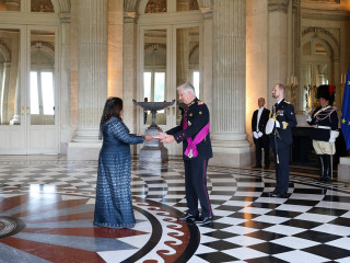 Ambassador of Maldives to Belgium, Geela Ali presented her Letter of Credence to King Philippe of Belgium on 