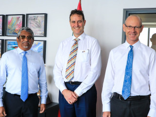 State Minister Ahmed Khaleel meets with Australia’s Department of Foreign Affairs and Trade’s First Assistant Secretary