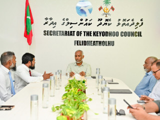 The president met members of V. Keyodhoo council and WDC on Thursday