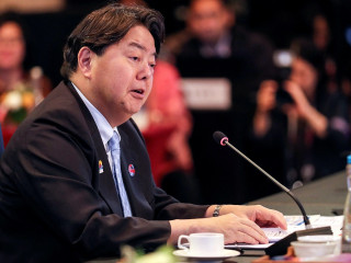 Japanese Foreign Minister Yoshimasa Hayashi