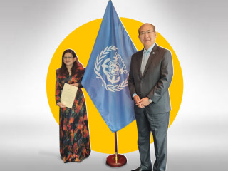 Maldives Permanent Representative to IMO Farah Faizal presents credentials 
