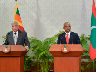 ރައީސް އިބްރާހިމް މުހައްމަދު ސޯލިހު، ބޮޑުވަޒީރު ރަނިލް ވިކްރަމަސިންހަ އާއިއެކު