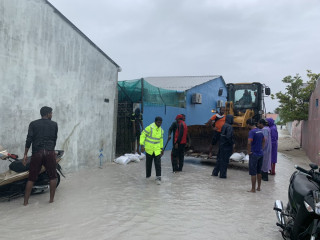 ހޯރަފުށީގައި ފެން ބޮޑުވެފައި