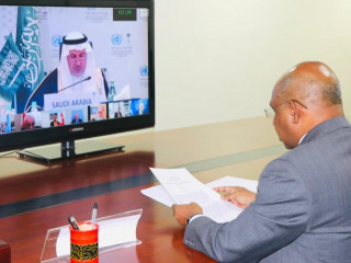 ވީޑިއޯ ކޮންފަރެންސްކޮށް ބޭއްވި ބައްދަލުވުމުގައި މިނިސްޓަރ ބައިވެރިވެވަޑައިގަތުން