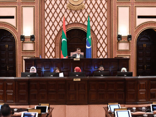 Speaker of the 19th parliament, Mohamed Nasheed