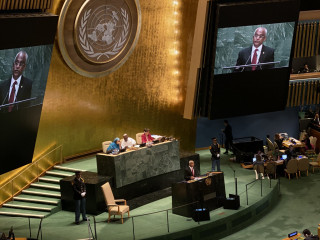 President Ibrahim Mohamed Solih at the 74th United Nations General Assembly
