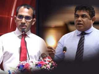 ކޮމިއުނިކޭޝަންސް މިނިސްޓަރ، މަލީހު (ވ) އަދި  މާފަންނު ދެކުނު ދާއިރާގެ މެމްބަރު އިބްރާހިމް ރަޝީދު (ބޮންޑޭ) (ކ)