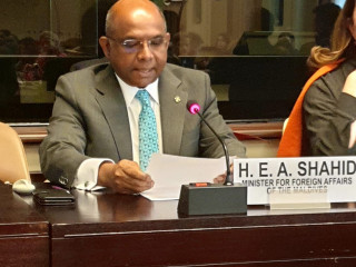Foreign Minister Abdulla Shahid