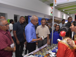 ރައީސުލްޖުމްހޫރިއްޔާ އިބްރާހިމް މުހައްމަދު ސާލިޙު ފިޝަރީޒް އެކްސްޕޯ ބައްލަވާލައްވަނީ