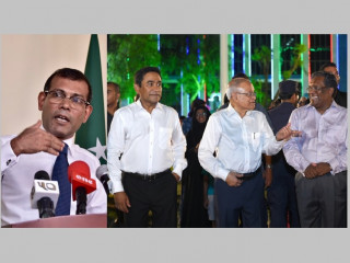 ރައީސުލްޖުމްހޫރިއްޔާކަން ކުރައްވާފައިވާ ހަތަރު ރައީސުން: (ވ-ކ) ކުރީގެ ރައީސް މުހައްމަދު ނަޝީދު، ކުރީގެ ރައީސް އަބްދުﷲ ޔާމީން، ކުރީގެ ރައީސް މައުމޫން އަބްދުލްގައްޔޫމް އަދި ކުރީގެ ރައީސް ޑރ. މުހައްމަދު