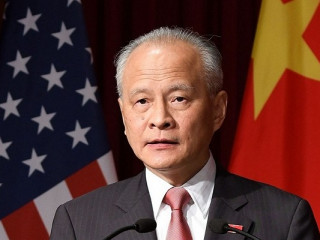 ޗައިނާއިން އެމެރިކާއަށް ކަނޑައަޅުއްވާފައި ހުންނަވާ ސަފީރު