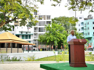 ރައީސުލްޖުމްހޫރިއްޔާ އިބްރާހިމް މުހައްމަދު ސޯލިހު ކަޅުވަކަރު މިސްކިތް އަލުން ހުޅުވުމުގެ ރަސްމިއްޔާތުގައި ވާހަކަ ދައްކަވަނީ