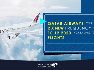 ގަތަރު އެއާރވޭސްގެ 3 ފްލައިޓް ކޮންމެ ދުވަހަކު ރާއްޖެ އަންނާނެ