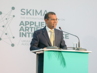 Nasheed at the Ukulhas Tech Fair