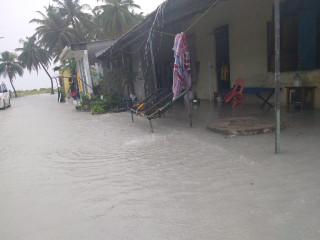 މޫސުން ގޯސްވެ ތިމަރަފުށީގައި ފެންބޮޑުވުން