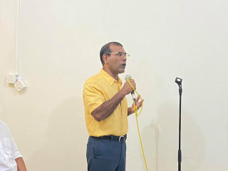 މަޖިލީހުގެ ރައީސް އަދި އެމްޑީޕީގެ ރައީސް މުހައްމަދު ނަޝީދު