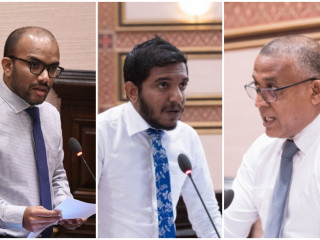 ހައުސިންގް މިނިސްޓަރ މުޙައްމަދު އަސްލަމް، ފޮނަދޫ ދާއިރާގެ މެމްބަރު މޫސާ ސިރާޖު، ފިނޭންސް މިނިސްޓަރ އިބްރާހިމް އަމީރު