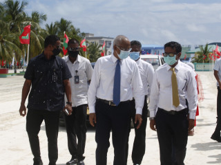 ރައީސް އިބްރާޙީމް މުހައްމަދު ޞާލިޙު ހޯރަފުށީ އެއަރޕޯޓު ހުޅުވުމަށް ކުރައްވާ ދަތުރުފުޅުގެ ތެރެއިން