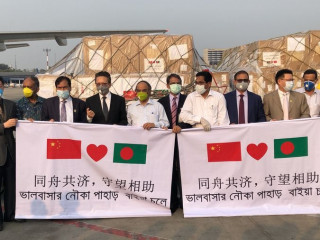 ޗައިނާއިން ސިއްހީ ކުއްލި ނުރައްކަލު ހާލަތުގައި ބޭނުންކުރާ އާލަތްތައް ބަންގްލަދޭޝްއަށް ފޯރުކޮށްދީފި