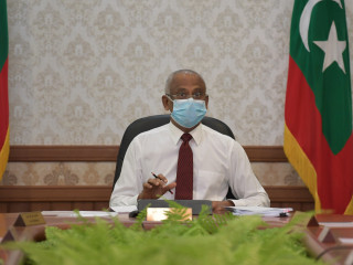 ރައީސުލްޖުމްހޫރިއްޔާ އިބްރާހިމް މުހައްމަދު ސޯލިހު ކެބިނެޓު ބައްދަލުވުމެއްގައި ވާހަކަ ދައްކަވަނީ