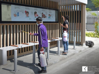 ހުޅުމާލޭގައި ހުންނަ ބަސް ގިމަތައެއް ޑިސްއިންފެކްޓް ކުރަނީ