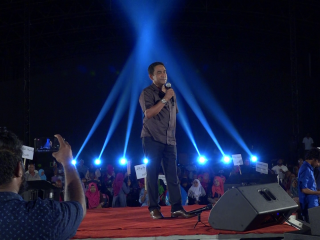 ޕީޕީއެމުން ބޭއްވި ޖަލްސާއެއްގައި ރައީސް ޔާމީން ވާހަކަފުޅުދައްކަވަނީ