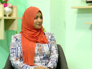 ޓްރާންސްޕޯޓް އެންޑް ސިވިލް އޭވިއޭޝަން މިނިސްޓަރު އާއިޝަތު ނަހުލާ ރާއްޖެ ޓީވީގެ ފަށާއިރު ޕްރޮގްރާމްގައި ބައިވެރިވެ ވަޑައިގަންނަވަނީ