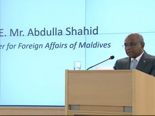 Shahid at the High-level Segment of the ongoing session of the Human Rights Council.