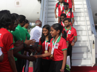 Maldives team returns