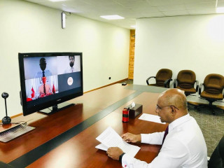 މެންދުރުފަހު ބޭއްވި ވަރޗުއަލް ސެރެމަނީގެ ތެރެއިން