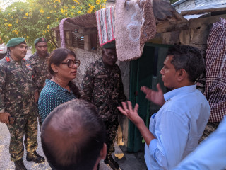 ޑިފެންސް މިނިސްޓަރު މާރިޔާ އައްޑޫ މޭޔަރ ސޯބެ އާއިއެކު