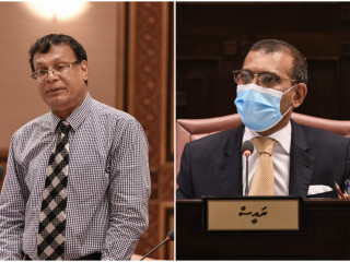 ގައުމީ ސަލާމަތާއި ޚަރީޖީ ގުޅުންތަކުގެ ކޮމިޓީގެ މުގައްރިރު، އިބްރާހިމް ޝަރީފް އަދި މަޖިލީހުގެ ރައީސް މުހައްމަދު ނަޝީދު