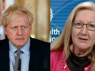 އިނގިރޭސިވިލާތުގެ ބޮޑުވަޒީރު ބޮރިސް ޖޯންސަން އަދި ޑަބްލިއުއެޗްއޯގެ ތަރުޖަމާން މާރގަރެޓް ހެރިސް