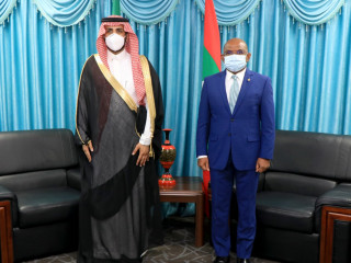 Saudi Arabia\'s  newly appointed Ambassador to the Maldives, Matrek Abdullah Al-Ajalin Aldosari, called on Foreign Minister Abdulla Shahid on Monday