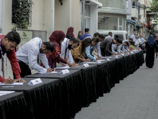 The agreements were signed at a ceremony outside the state utility company’s main office on Monday