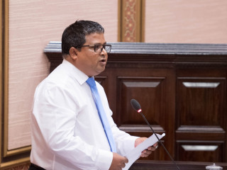 މިނިސްޓަރ އޮފް އެންވަޔަރަމަންޓް ހުސައިން ރަޝީދު ހަސަން ރައްޔިތުންގެ މަޖިލީހުގައި