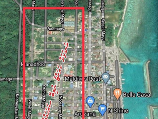 ނ. މަނަދޫގައި ރަނގަޅަށް ކަރަންޓު ނުލިބޭ ސަރަހައްދު ދައްކުވައިދޭ ފޮޓޯއެއް