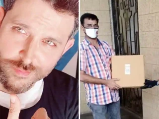 މުމްބާއީ ފުލުހުންނަށް ރިތިކް ސެނިޓާއިޒަރ ހަދިޔާކޮށްފި