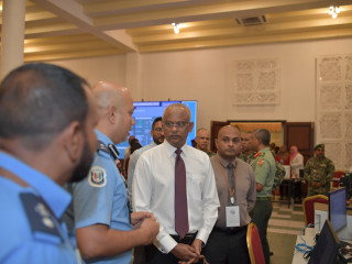 ފައިލް ފޮޓޯ: އެންއޯއީސީގެ މަސައްކަތްތައް ކުރިއަށްދާ ގޮތް ރައީސް ސާލިހު ބައްލަވާލައްވަނީ