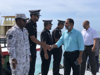 ހޯމް މިނިސްޓަރ މާފުށީ ޖަލަށް ޒިޔާރަތް ކުރެއްވުން