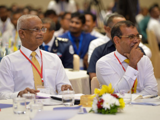 ރައީސުލް ޖުމްހޫރިއްޔާ އިބްރާހިމް މުހައްމަދު ސާލިޙާއި އެމްޑީޕީގެ ރައީސް ރައީސް މުހައްމަދު ނަޝީދު