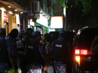 Officers of the Maldives Police Service during a previous operation