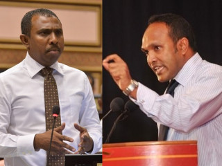 ރައްޔިތުންގެ މަޖިލީހުގެ މެޖޯރިޓީ ލީޑަރު އަލީ އާޒިމް އާއި ކުރީގެ ނައިބު ރައީސް ޑރ. މުހައްމަދު ޖަމީލު އަހުމަދު