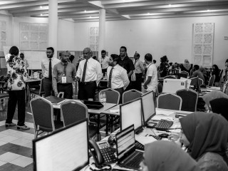 ރައީސް ސޯލިހު ނެޝަނަލް އެމަޖެންސީ އޮޕަރޭޝަން ސެންޓަރަށް ޒިޔާރަތްކުރެއްވުން