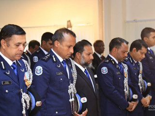Home Minister Imran Abdulla attends Police Memorial Day event