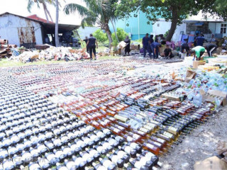 Number of destroyed bottles total 8,627
