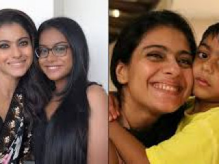 ބޮލީވުޑްްގެ އެކްޓަރ ކާޖަލް އޭނާގެ ދެ ދަރިންނާއެކު