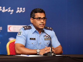 ހެޑް އޮފް މާލެސިޓީ ޕޮލިސް ޗީފް ސްޕްރިޓެންޑެންޓް އޮފް ޕޮލިސް އަބްދުﷲ ޝަރީފް ނޫސްވެރިންގެ ބައްދަލުވުމުގައި ވާހަކަދައްކަވަނީ