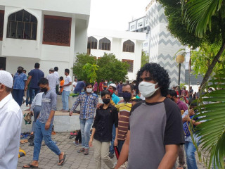 Masks have been compulsory in public in capital Male’ City since August